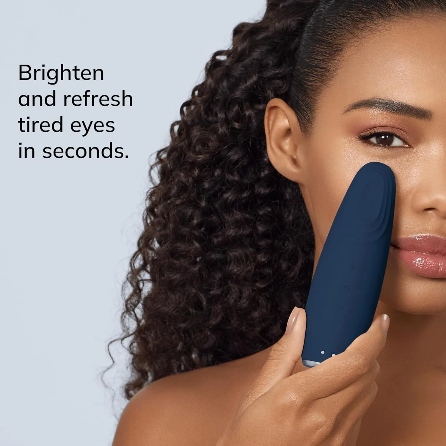 SmartAppGuided™ Warm & Cool Eye Energizer | 6 in 1 | Heated Eye Massager | Combat Dark Circles & Under-Eye Bags | Refresh Droopy Eyelids | Anti-Stress & Relaxation | Sonic Massaging