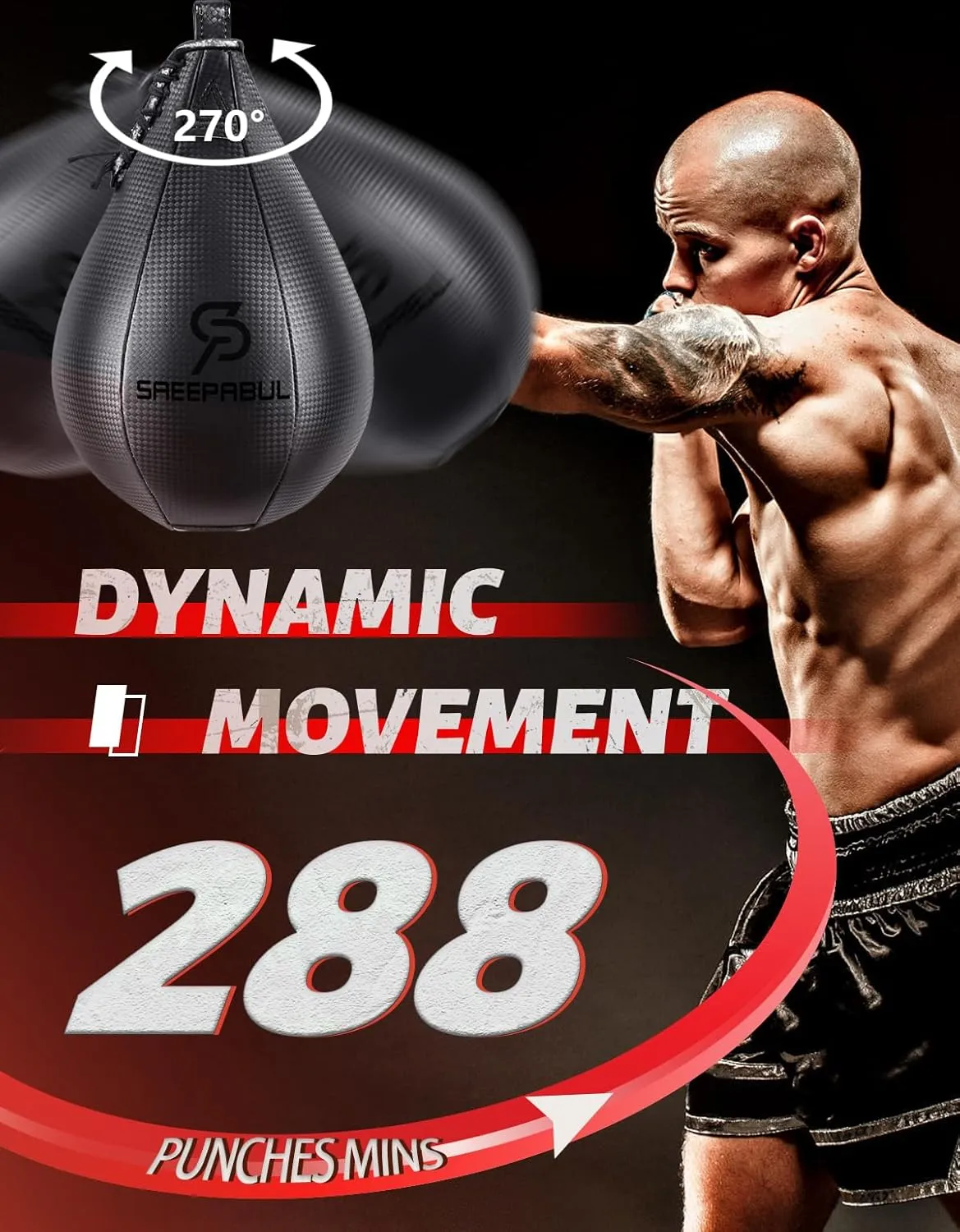 Speed Bag,Speed Bag for Boxing,PU Leather Reflex Training Pear Shaped Punching Bag,Fast Reaction Skills Development Perfect for Kids Teens Adults Boxing Coaches