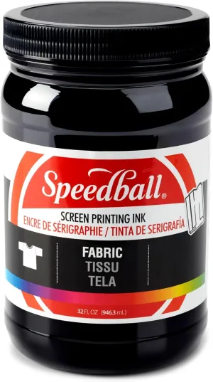 Speedball 4600 Fabric Screen Printing Ink, 32 fl oz., Black
