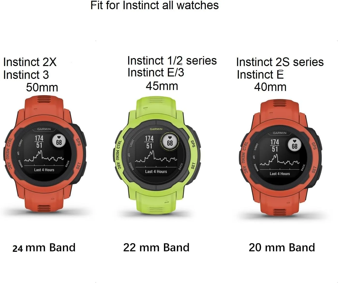 Sport Mesh Strap compatible with Garmin Instinct 2/2S/2X Instinct 3/E Replacement Bands Quick Release Wristband