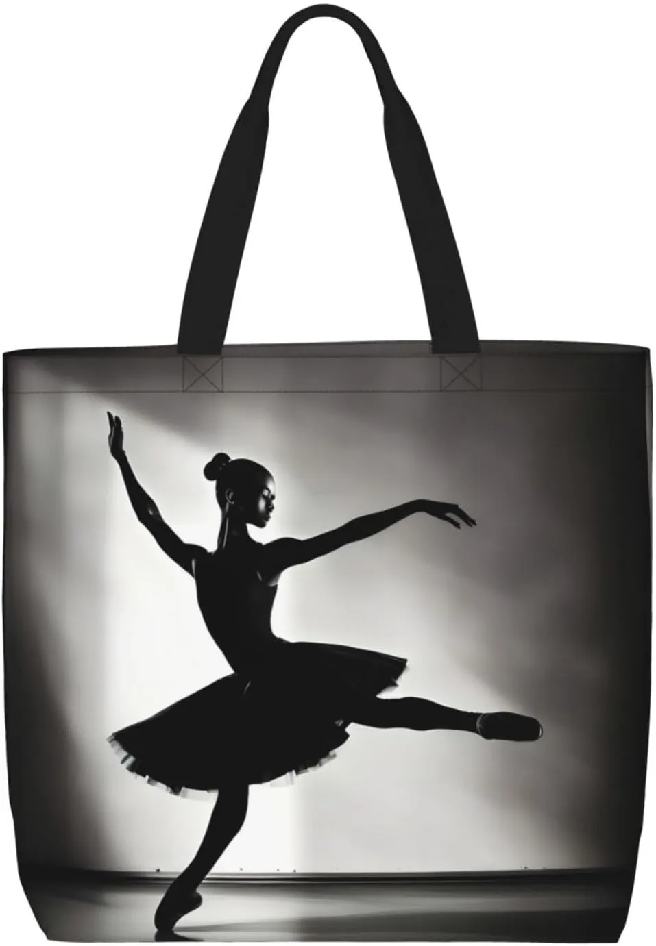 SSIMOO Cartoon Milk Cow Trendy Fashion Shopping Bags,Zippered Convenience Bag,Shopping Tote And Shoulder Bag