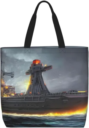 SSIMOO Mallard Ducks Trendy Fashion Shopping Bags,Zippered Convenience Bag,Shopping Tote And Shoulder Bag