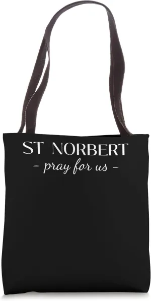 St Norbert Pray Catholic Patron Saint Peace Elegant Tote Bag
