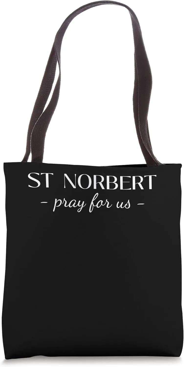 St Norbert Pray Catholic Patron Saint Peace Elegant Tote Bag
