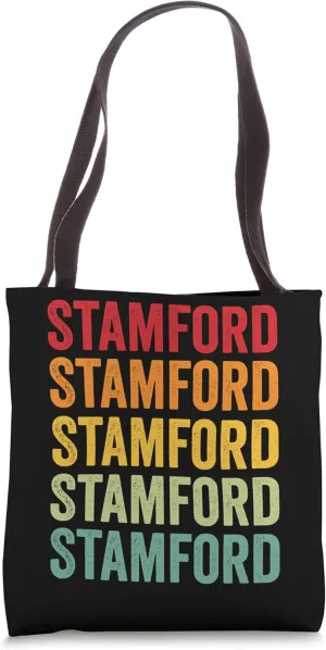 Stamford Rainbow Repetition, Stamford City Tote Bag