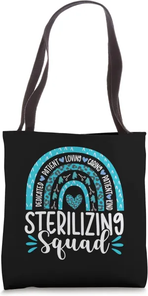 Sterilizing Squad Rainbow Sterile Processing Technician Tech Tote Bag