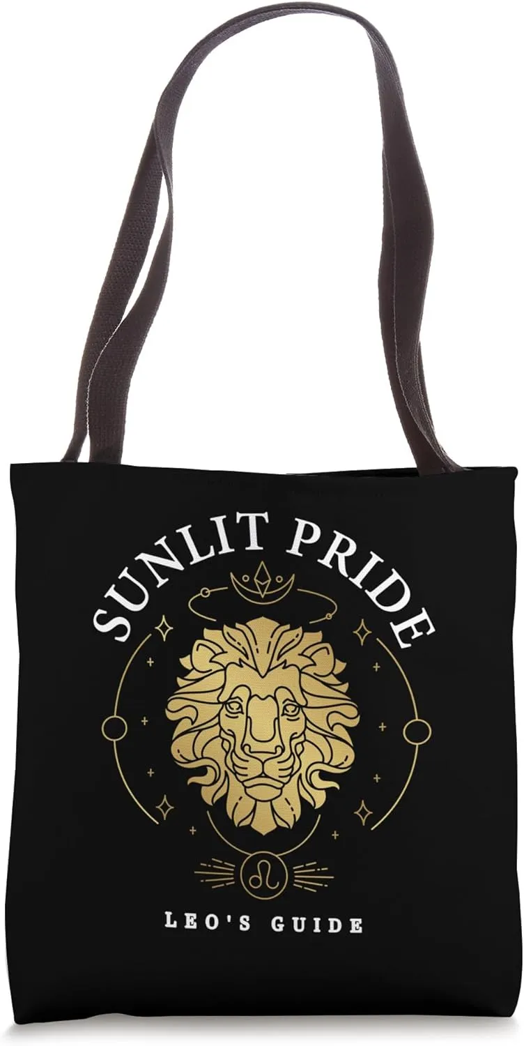 Sunlit Pride Leo's Guide | Zodiac Sign Leo | Horoscope Tote Bag
