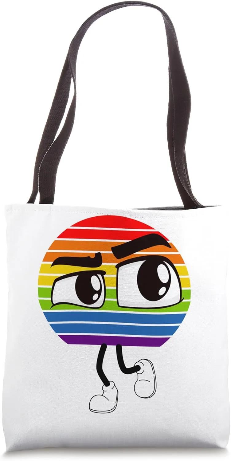 Suspicious, Pretty Sus Bro, That's Sus, Rainbow Sus Design Tote Bag