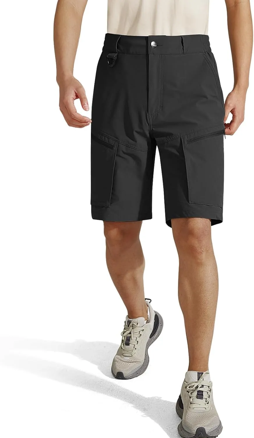 Tactical Cargo Shorts for Men Quick-Dry Lightweight Work Shorts with 7 Pockets,Durable Hiking Outdoor Short