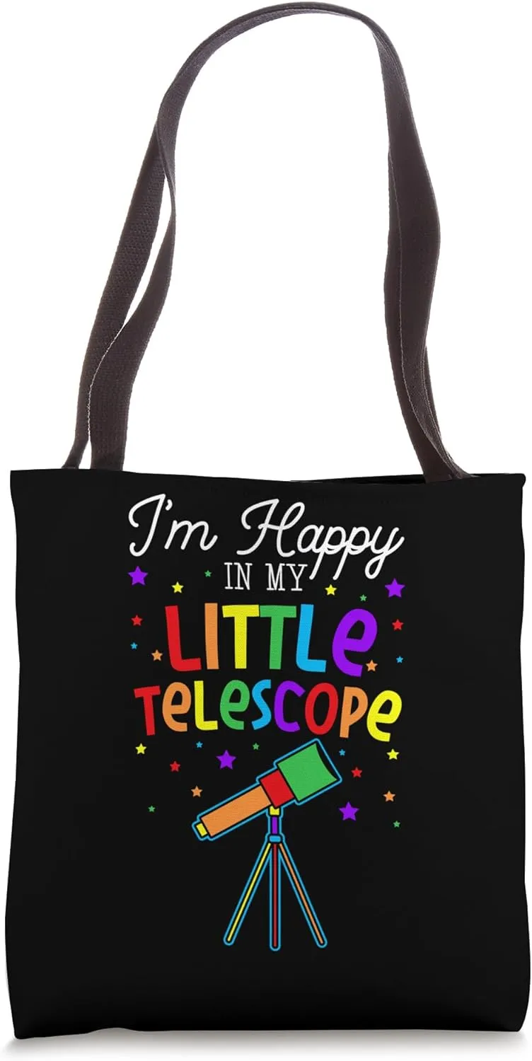 Telescope Enthusiast Observer Astronomer Stargazer Rainbow Tote Bag