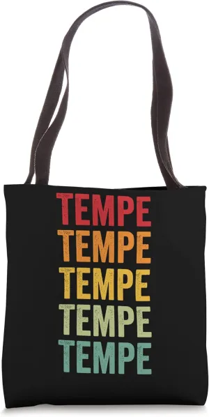 Tempe Rainbow Repetition, Tempe City Tote Bag