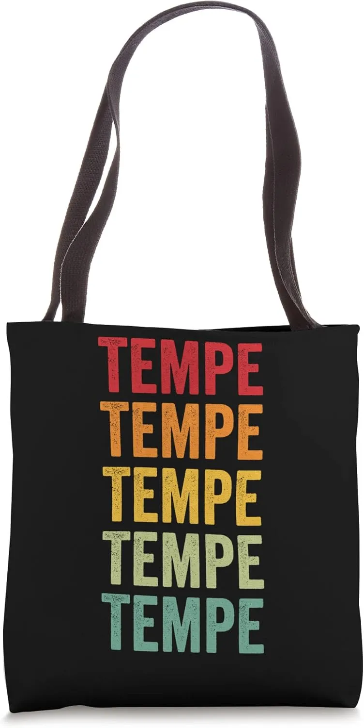 Tempe Rainbow Repetition, Tempe City Tote Bag