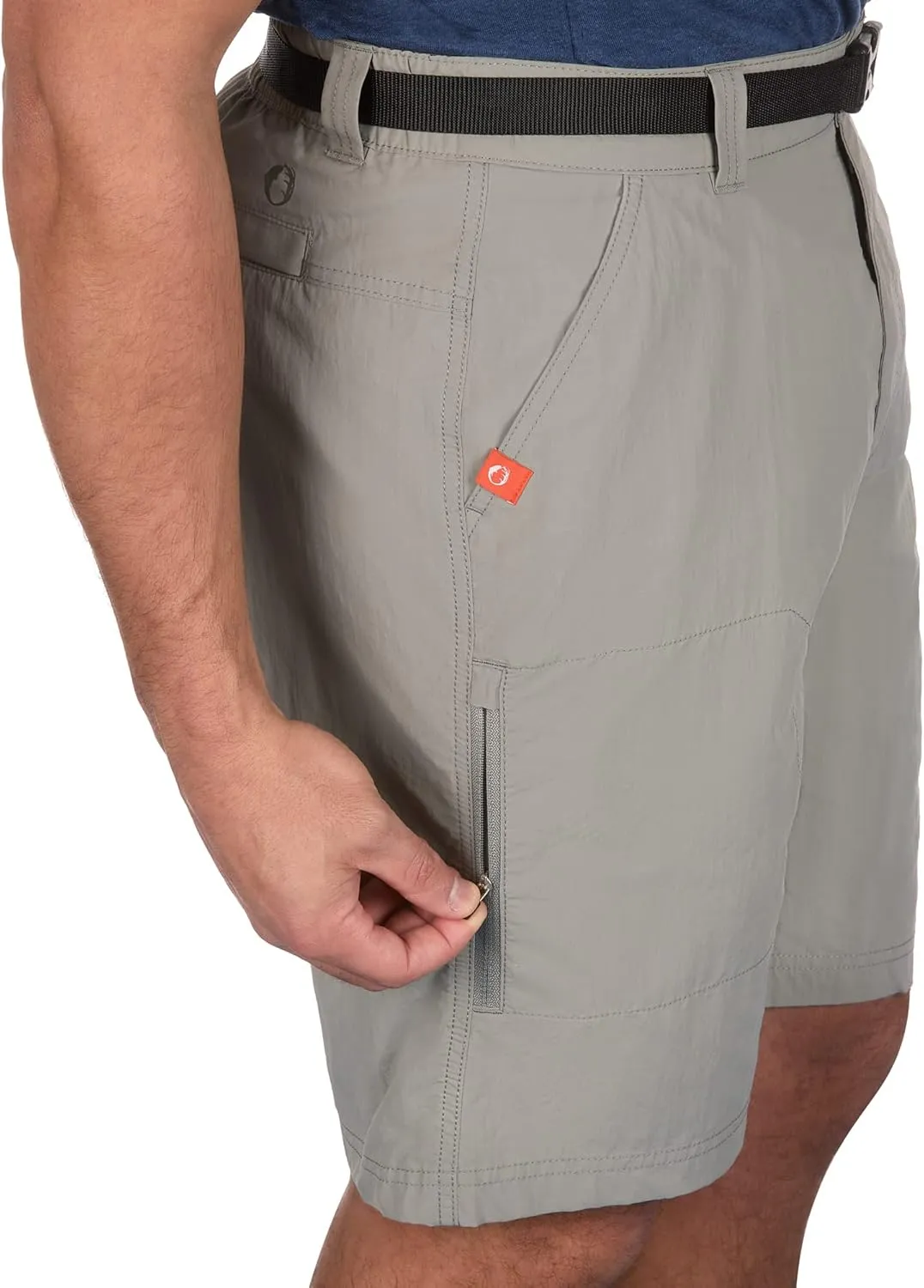The American Outdoorsman Mens Hiking Shorts with Built-in Belt Ideal for All Outdoor Activity