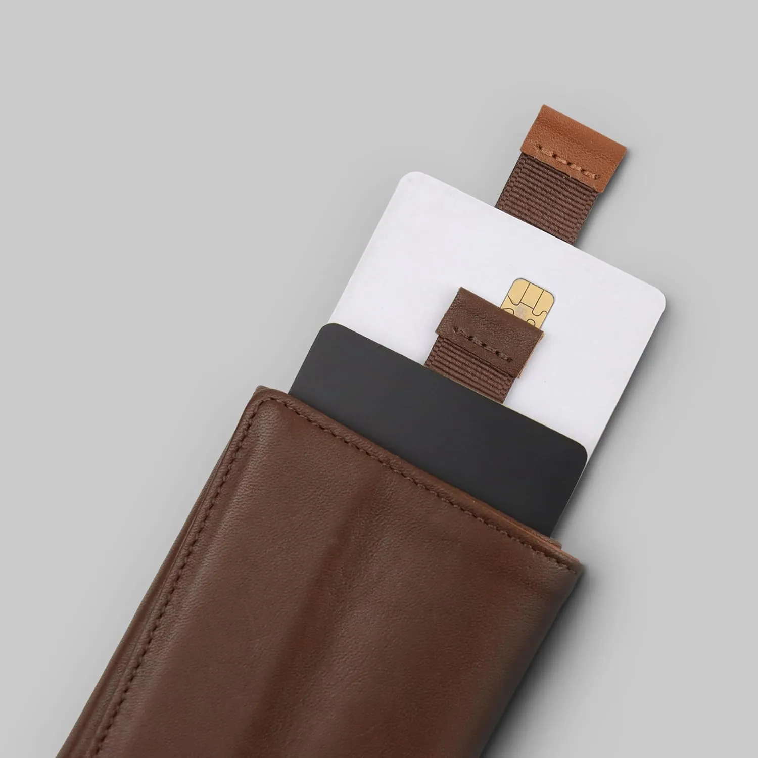 The Frenchie Co. Speed Wallet Mini, Ultra-Slim RFID Blocking Card Holder, Minimalist Front Pocket Wallet for Men & Women, Made of Full-Grain Italian Leather