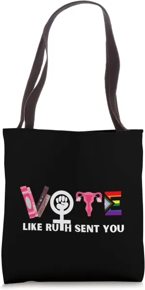 This Vote Like Ruth Sent You feminist Reproductive Rights Tote Bag