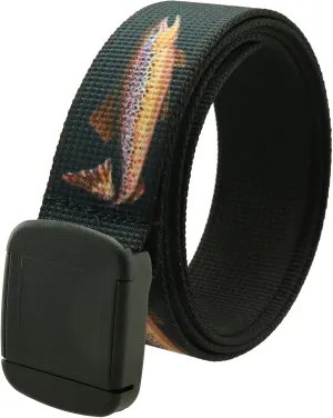 Thomas Bates Fish Pattern Metal Free Hiker Web Belts