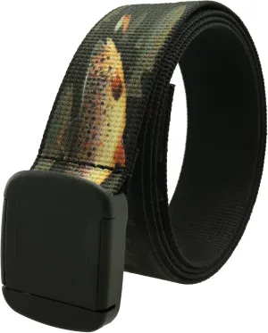 Thomas Bates Fish Pattern Metal Free Hiker Web Belts