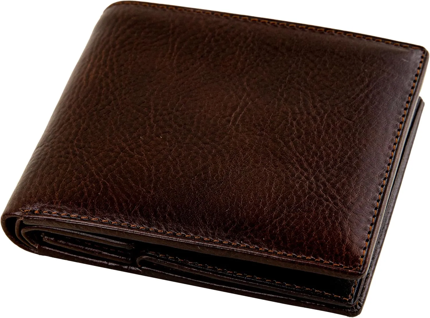 Time Resistance Leather Wallet for Men - Men Wallet - Bifold Italian Wallet - Slim Wallet with Card Holder - Gift Box Included