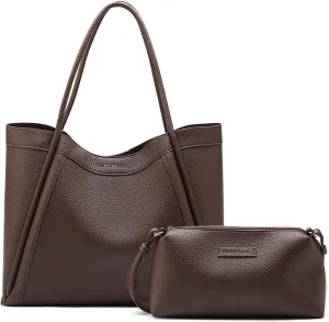 Tote Bag for Women Vegan Leather Shoulder Purse Weekender Bag Shopper Handbag