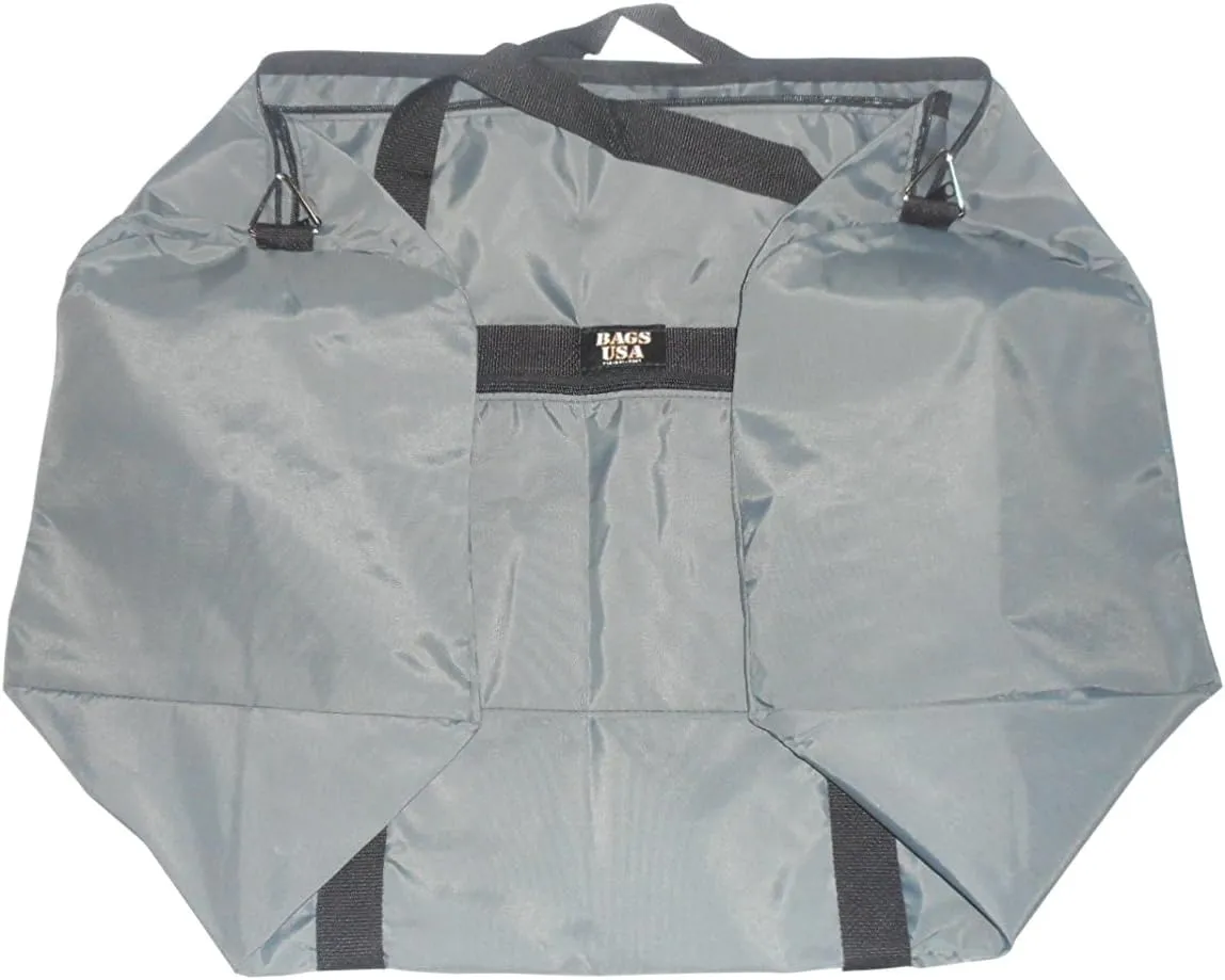 Travel Bag, Extra Large Duffle With Side Pocket 30" Width, Water Resistant Made In USA.