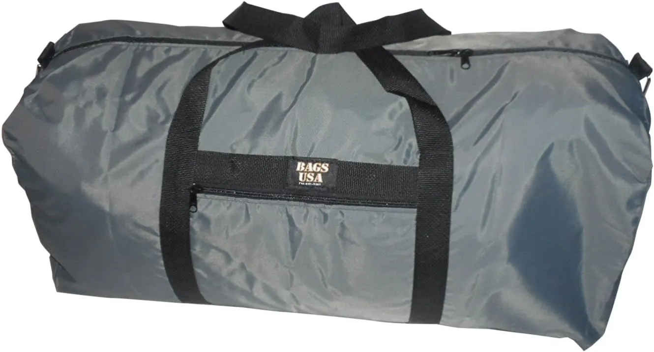 Travel Bag, Extra Large Duffle With Side Pocket 30" Width, Water Resistant Made In USA.