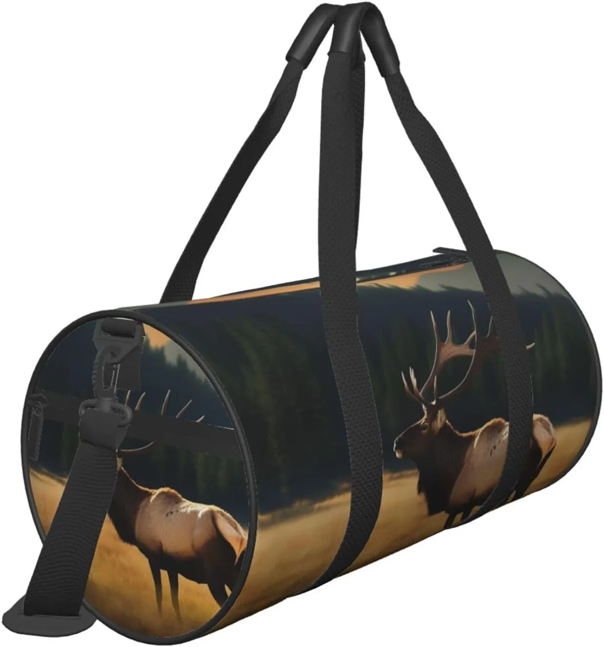 Travel Bag For Women,Elk In The Meadow Print Personal Item Duffle Bags,Weekend Travel Duffel Tote Bag,Travel Sport Gym Bag For Men,Airplane Travel Essentials For Flying