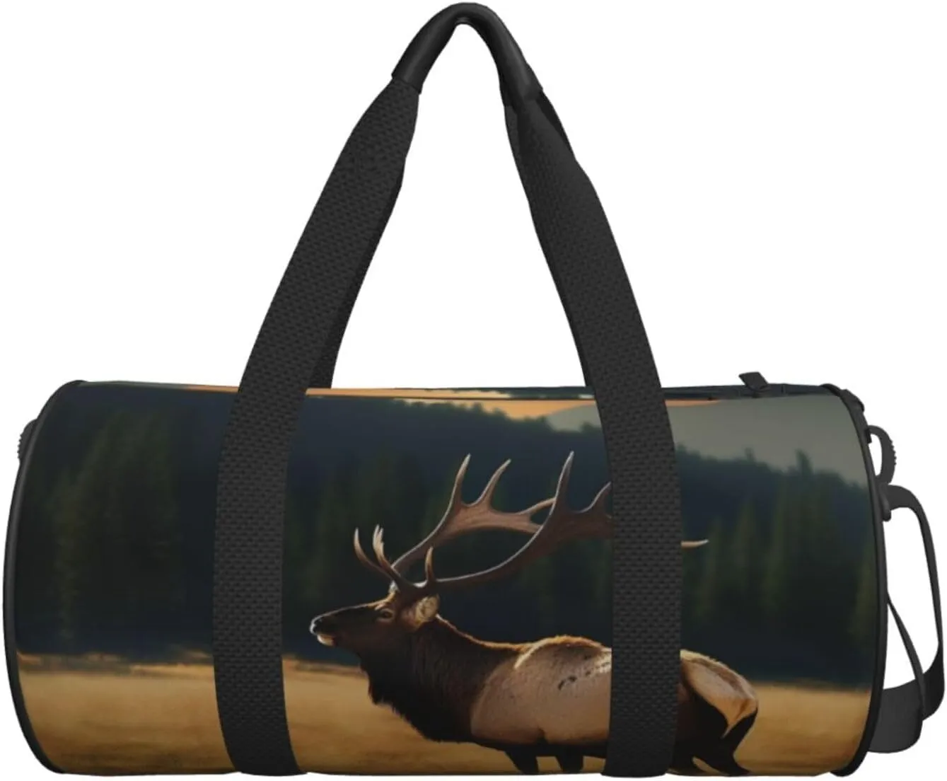 Travel Bag For Women,Elk In The Meadow Print Personal Item Duffle Bags,Weekend Travel Duffel Tote Bag,Travel Sport Gym Bag For Men,Airplane Travel Essentials For Flying