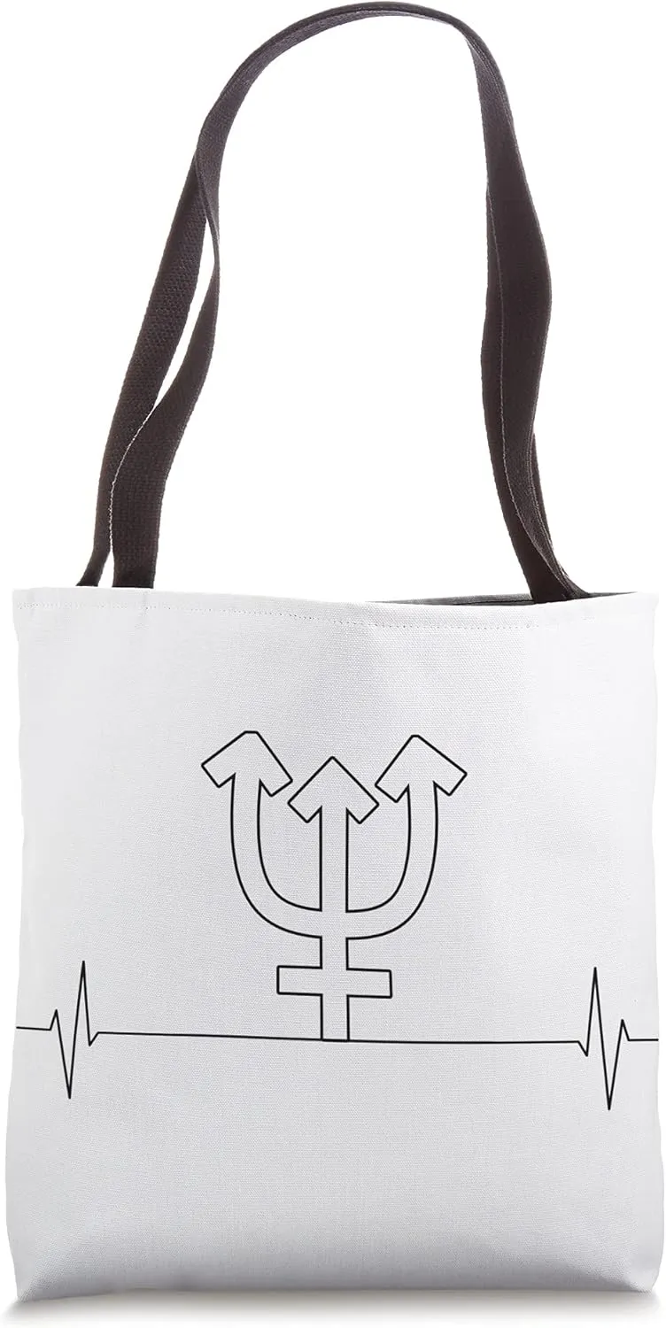 Trident, Neptune Vintage Heartbeat Tote Bag