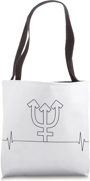 Trident, Neptune Vintage Heartbeat Tote Bag