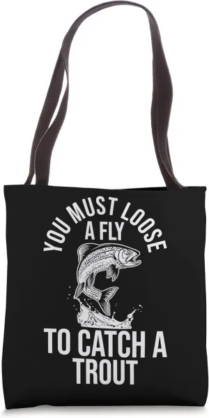 Trout Angler - Fisherman Rainbow Trout Fishing Tote Bag