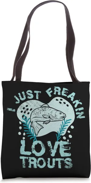 Trout Fishing Angler - Fisherman Rainbow Trout Tote Bag