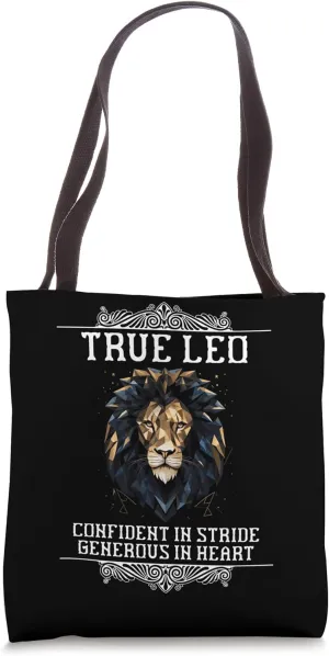 True Leo Confident In Stride Generous In Heart Tote Bag