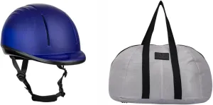 TuffRider Starter Equestrian Horse Riding Helmet with Mesh Helmet Bag with Assorted Color