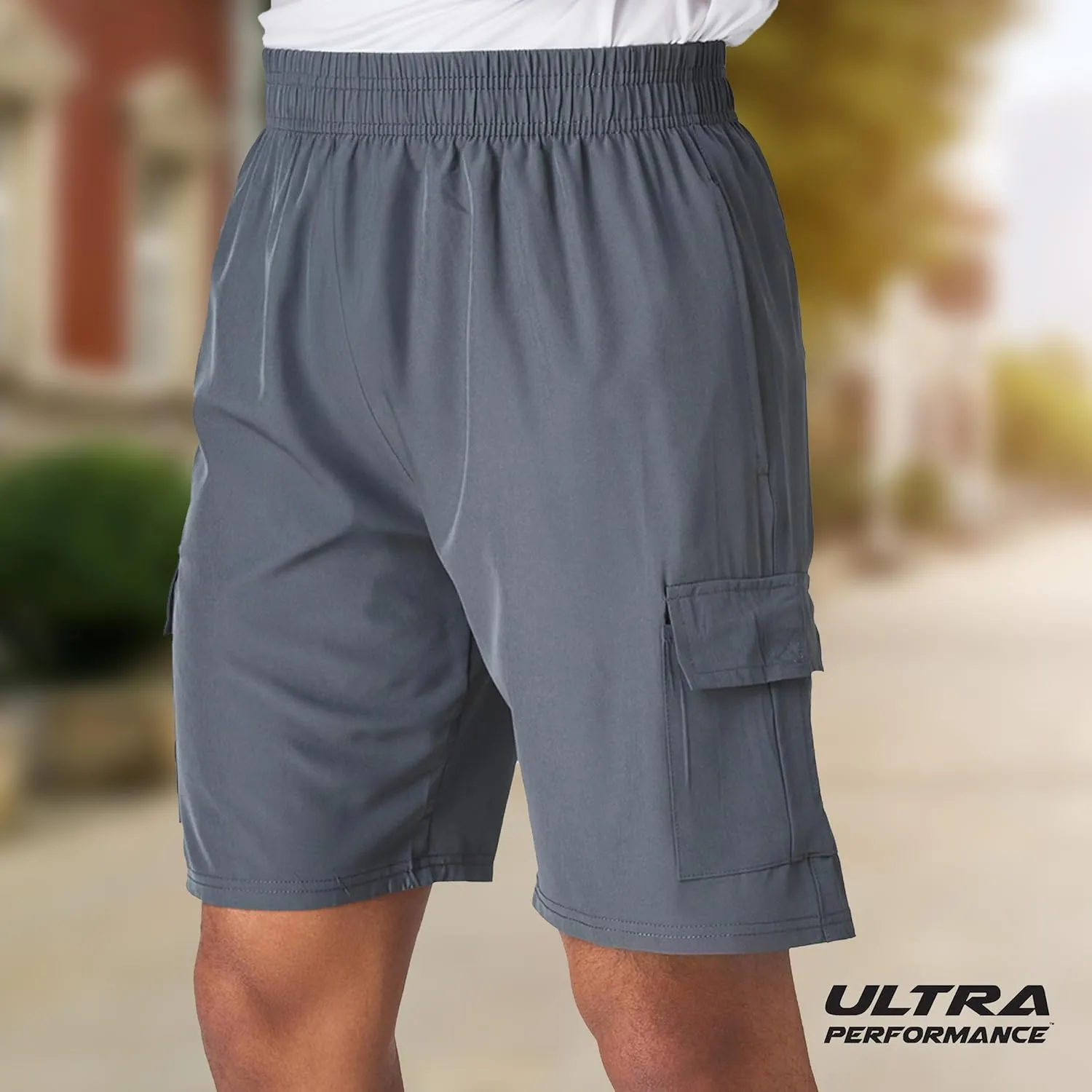 Ultra Performance Men's Nylon Cargo Short's 2 Pack Mens Golf & Hiking Stretch Shorts with Pockets Quick Dry Short for Men