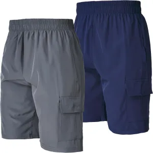 Ultra Performance Men's Nylon Cargo Short's 2 Pack Mens Golf & Hiking Stretch Shorts with Pockets Quick Dry Short for Men