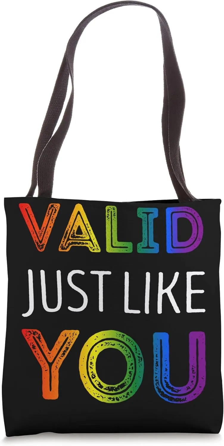 Valid just like you Queer Pride Tote Bag