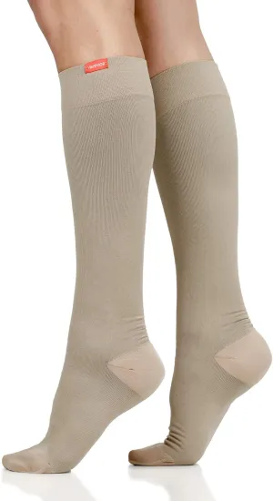 VIM & VIGR Moisture Wick Nylon 15-20 mmHg Graduated Compression Socks for Women & Men