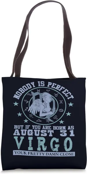 Virgo Zodiac Sign Astrology Horoscope August 31 Birthday Tote Bag