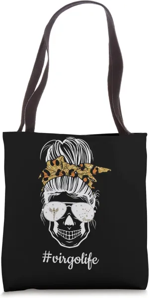 Virgo Zodiac Sign Messy Bun Virgo Horoscope Tote Bag
