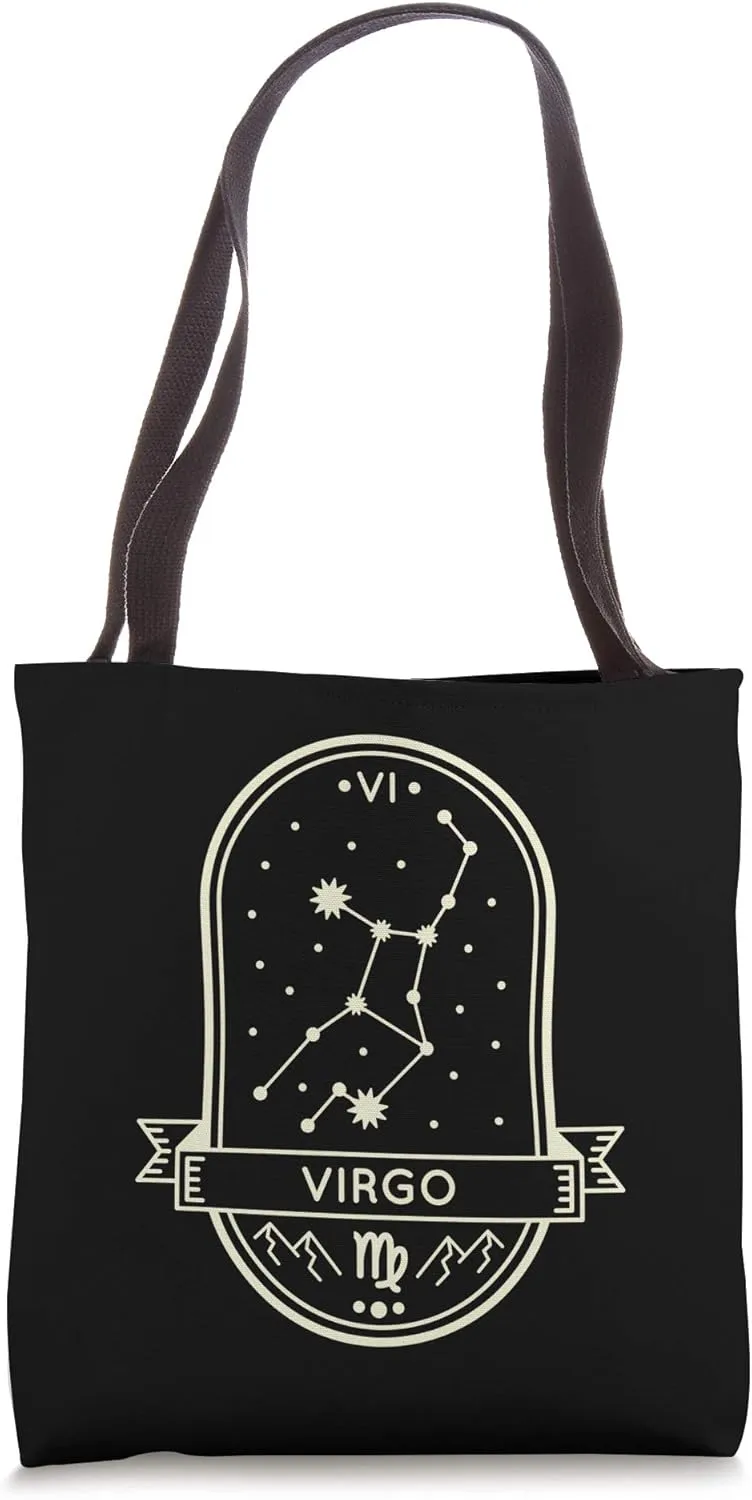 Virgo Zodiac Sign Virgo Constellation Astrology Horoscope Tote Bag