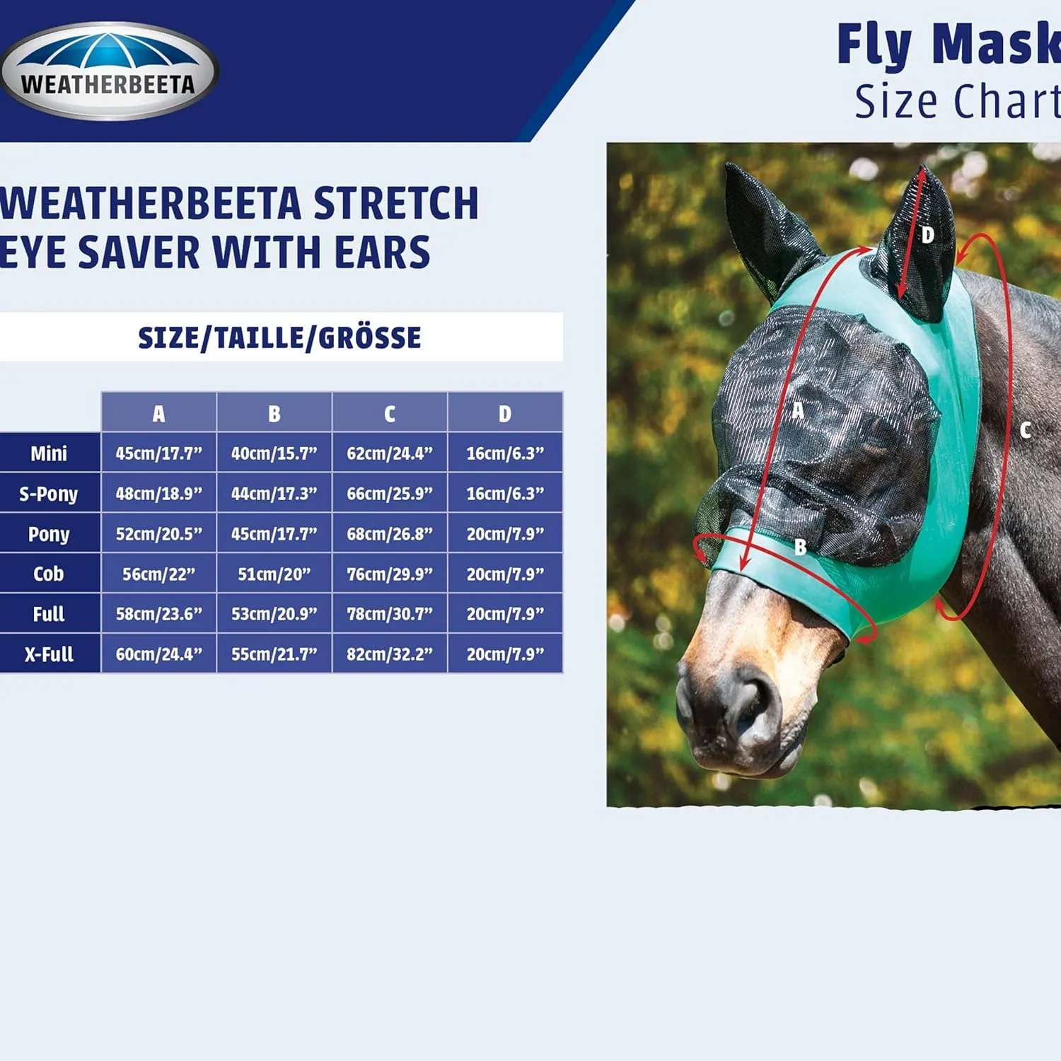 WeatherBeeta Stretch Eye Saver with Ears, Black/Black, Cob