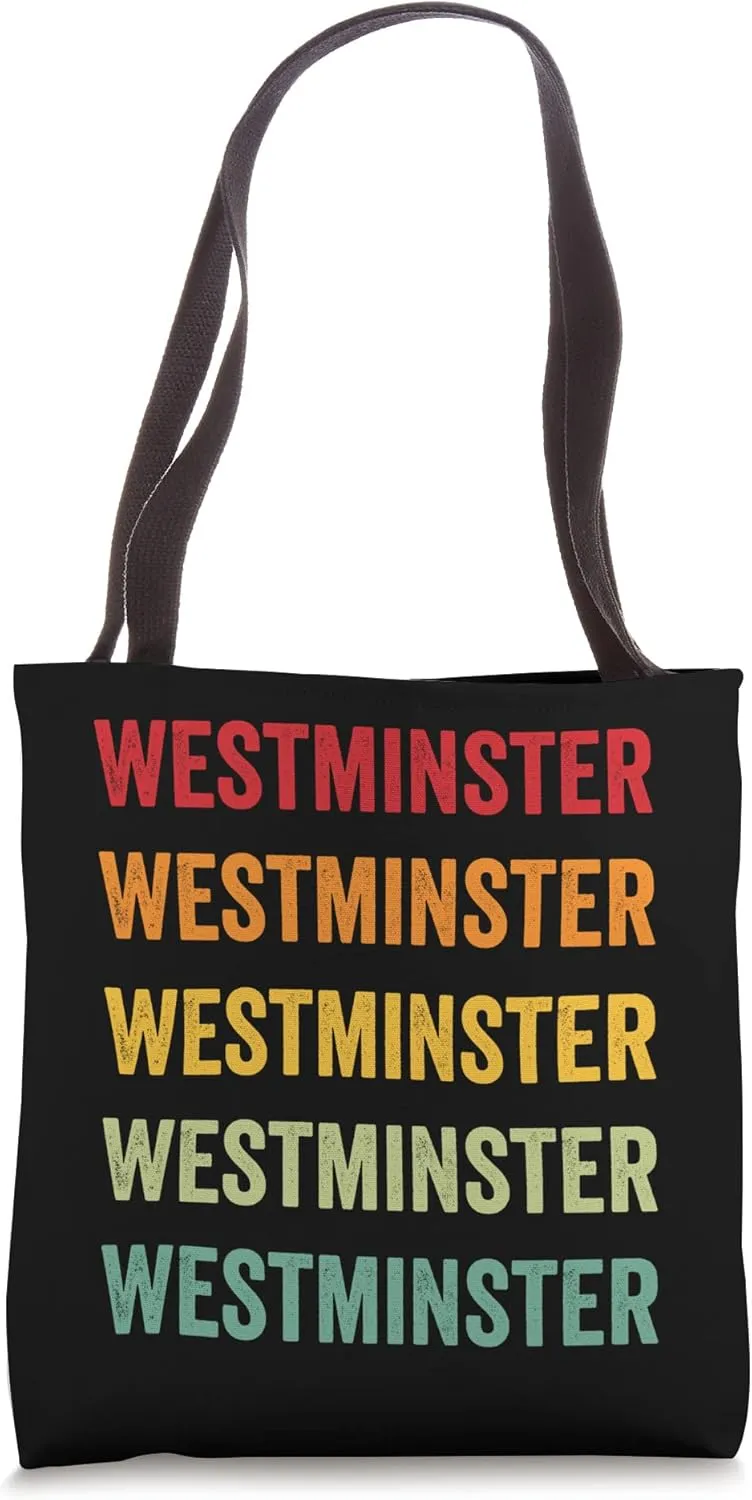 Westminster Rainbow Repetition, Westminster City Tote Bag