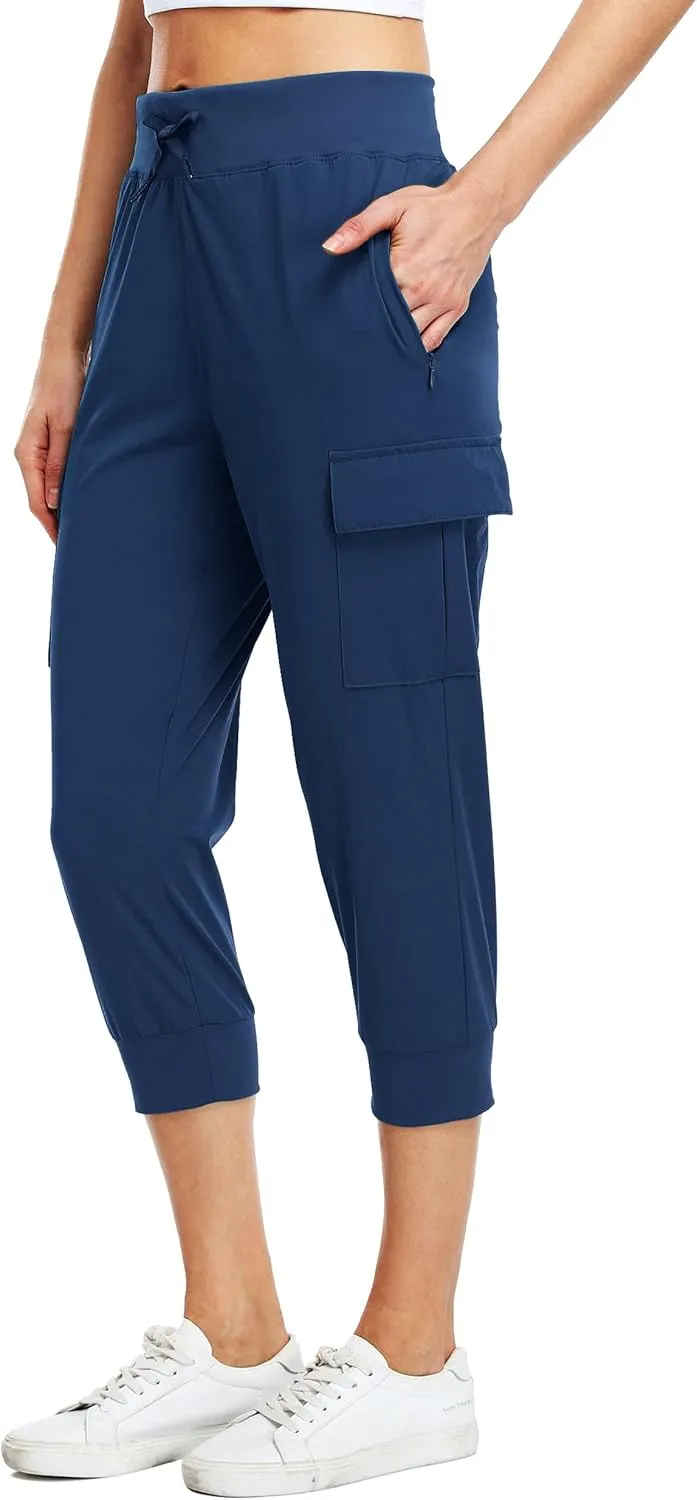 Willit Women's Capris Pants Quick Dry Lightweight Hiking Athletic Casual
