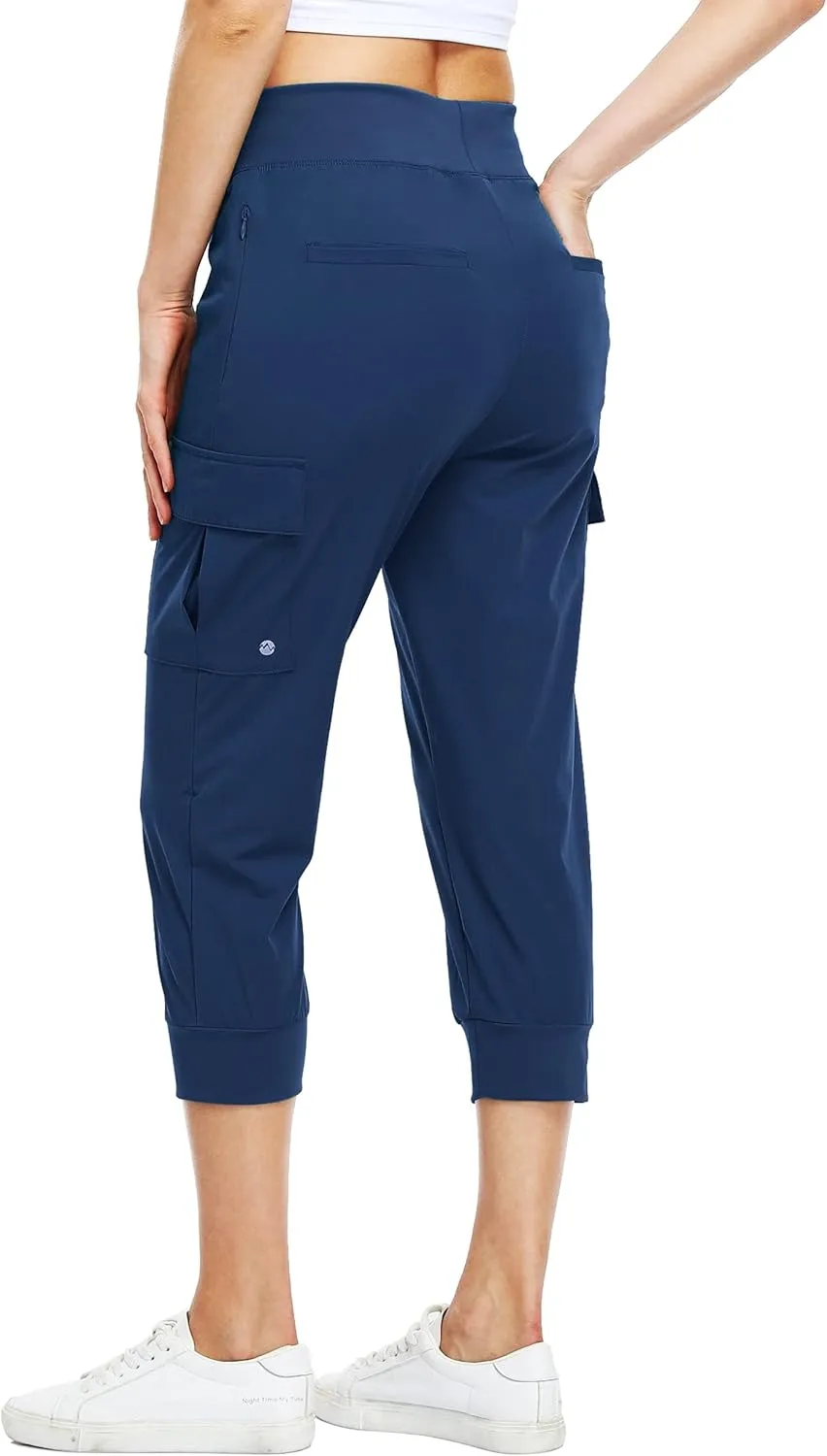Willit Women's Capris Pants Quick Dry Lightweight Hiking Athletic Casual