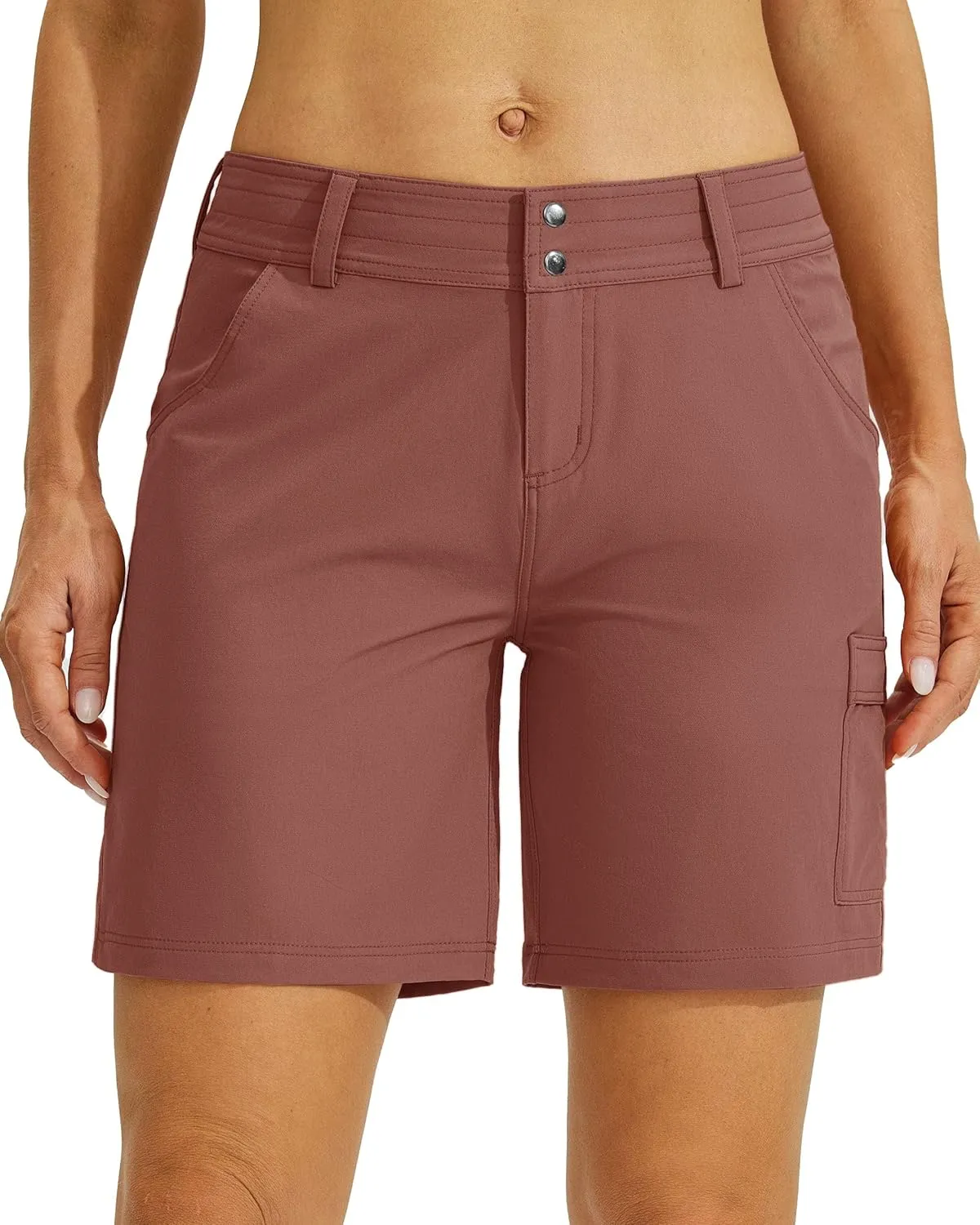 Willit Women's Golf Hiking Shorts Cargo Quick Dry Athletic Shorts Casual Summer Shorts with Pockets 7"