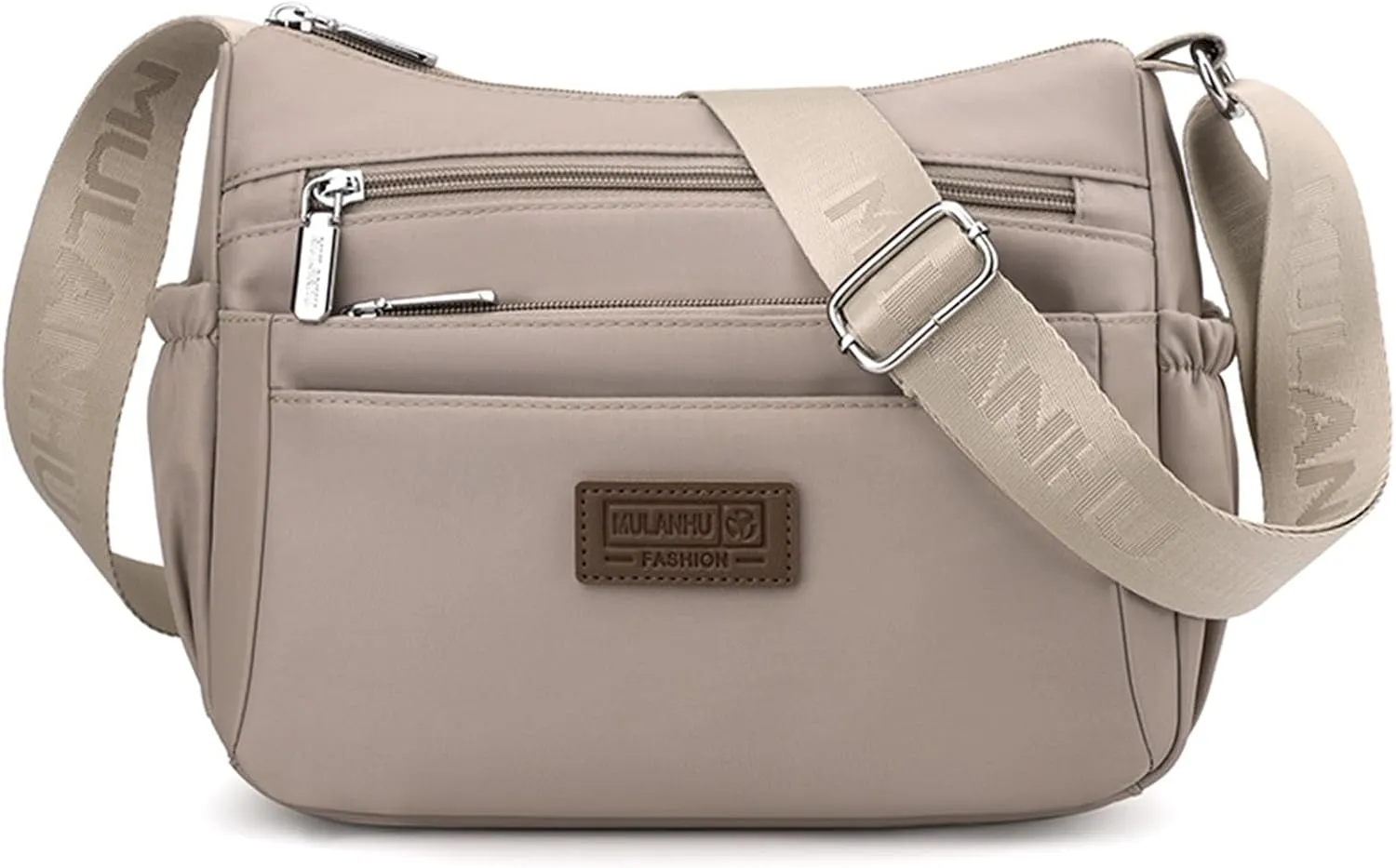 WITERY Crossboby Bags for Women - Waterproof Nylon Multi-Pocket Crossboby Purse for Women, Pocketbooks Medium Travel Purses