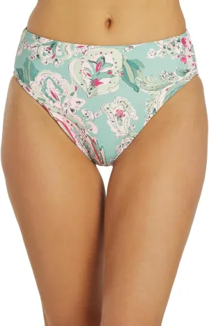 Women's Bellagio Paisley Reversible High Bikini Bottom Multi