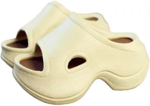 Women's Clogs High Heel Slippers Women's Clogs Open Toe Thick-Soled Slippers Summer Thick-Soled Flip-Flops