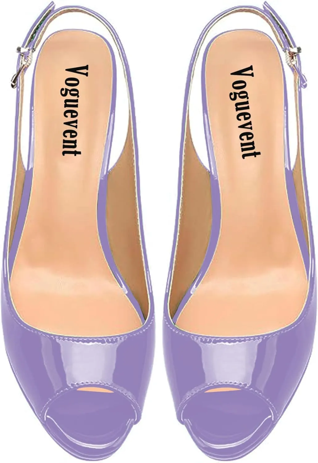 Women's High Heels Platform Peep Toe Pumps Stiletto Heel Slingback Party Dress Office Fashion Shoes Patent Leather Sandal Pumps