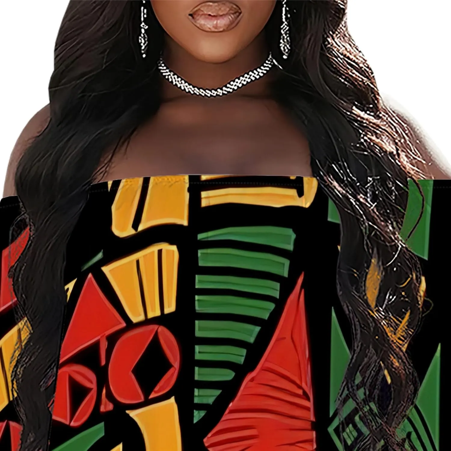 Women's Summer Off The Shoulder Ruched Bodycon Dresses African Print Ruffles Elegant Wedding Guest Party Club Mini Dress
